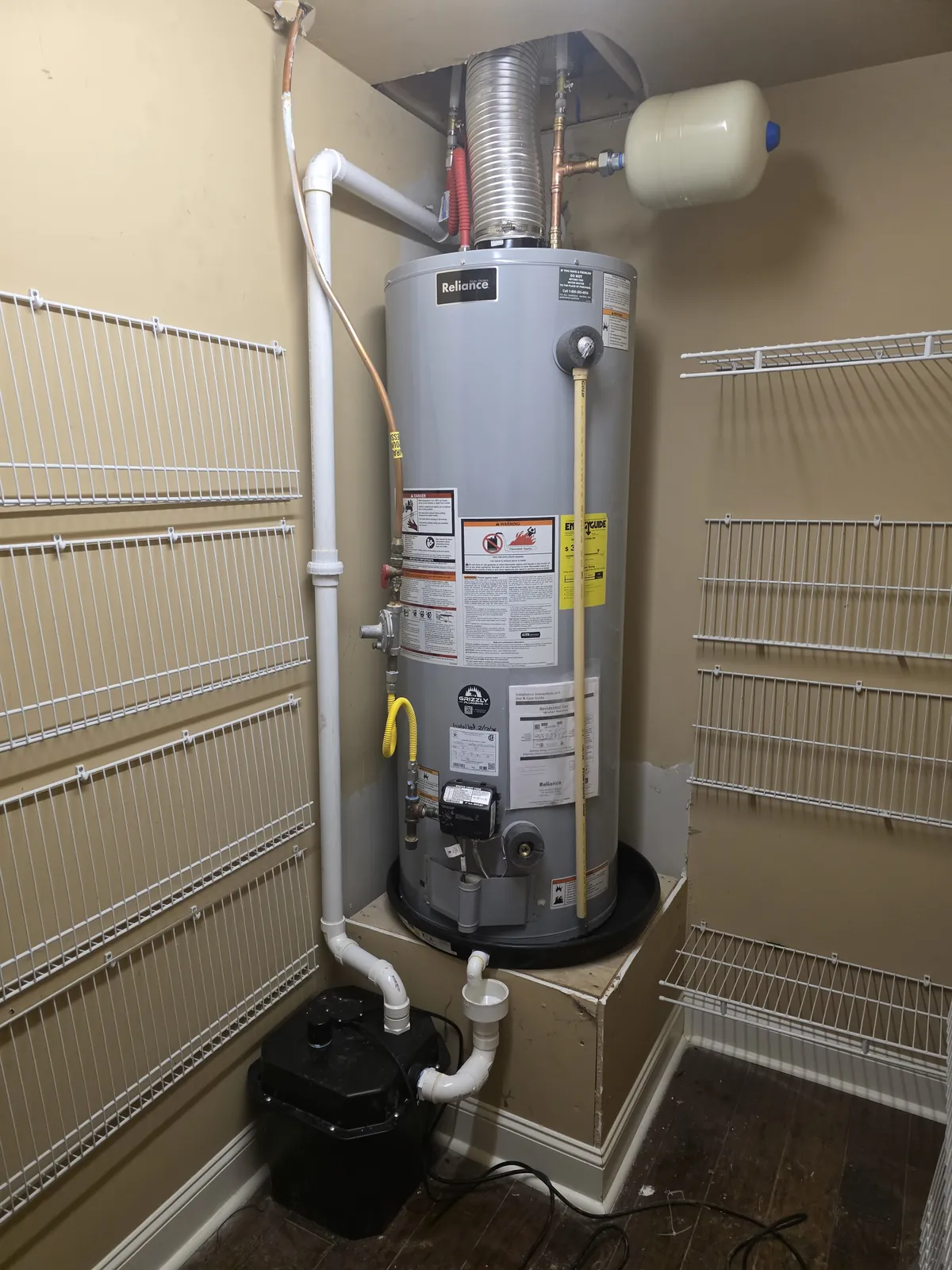 Gas water heater installed by Grizzly Plumbing
